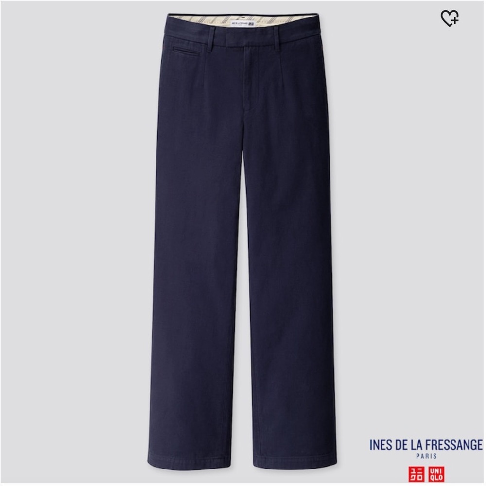 Uniqlo Women Cotton Twill Wide Leg Pants (IDLF)